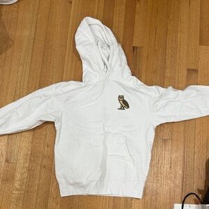 OVO White Hoodie with Owl Emblem